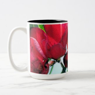 Red Flowers mug