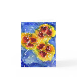 Red Flowers Notecard