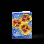 Red Flowers Notecard