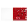 Red flowers custom photo card