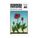 Red Flowers postage by ogonek01 Red Flowers postage