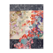 Red Flowers Postcard postcards