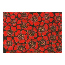 red flowers posters