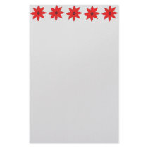 red flowers stationery by DonnaGrayson red flowers stationery
