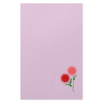 Red Flowers stationery by Vanityz Red Flowers stationery