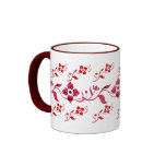 Red Flowers & Vine Mug