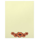 Red Flowers Wreath letterhead