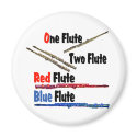 Red Flute Blue Flute magnets by hamitup Red Flute Blue Flute magnets