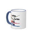Red Flute Blue Flute mugs by hamitup Red Flute Blue Flute mugs