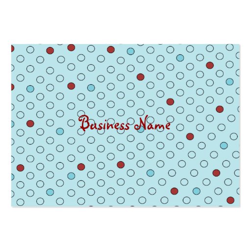 Red Flutter Bird Business Cards (back side)