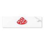 red fly agaric icon bumper sticker