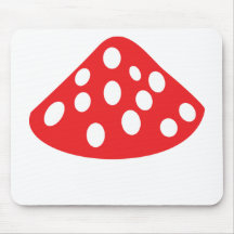 red fly agaric icon mouse pad