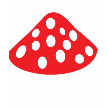 red fly agaric icon t-shirts