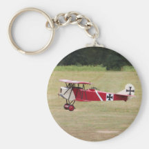 Red Fokker D.VII Keychain