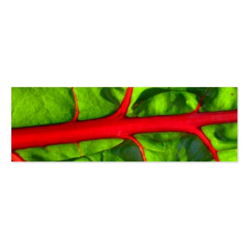 red for passion and green for hope bookmark business card template (front side)