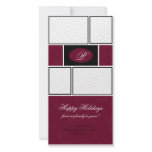 Red Formal Christmas Picture Card