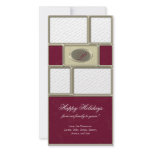 Red Formal Christmas Photo Card Template
