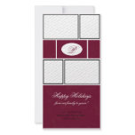 Red Formal Christmas Picture Card