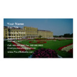 Red Formal gardens at entrance to Schonbrunn Palac Business Card Templates
