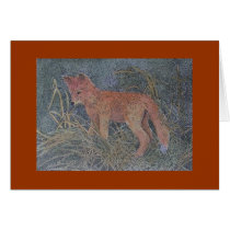 red fox cards by artbynina red fox cards