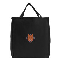 Red Fox embroidered bags