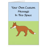 Red Fox. Greeting Card