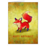Red Fox Greeting Card(customizable)