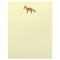 Red Fox. Letterhead Template