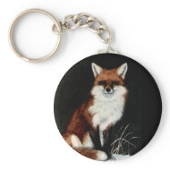 RED FOX painting by DiDi keychain