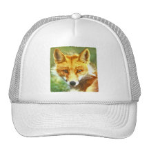 Red Fox Photo Trucker Hats