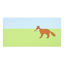 Red Fox. Custom Photo Card