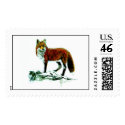 Red Fox Postage Stamp