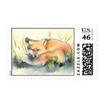 Red Fox Postage Stamps stamps