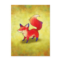Red Fox Postcard