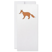 Red Fox. Custom Rack Card