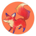 Red Fox Small Stickers by ATELIER302 Red Fox Small Stickers
