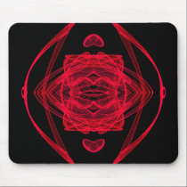 Red Fractal - Double Delight mousepads