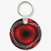 red fractal keychains by Silver_sky red fractal keychains