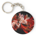 Red Fractal Keychain