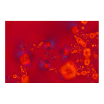 Red fractal posters by helentr Red fractal posters
