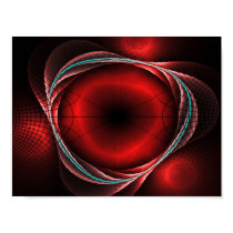 red fractal posters