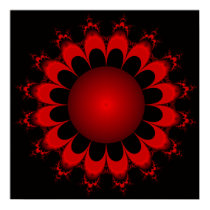 Red Fractal posters