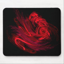 Red Fractal Swish mousepads