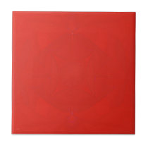 Red fractal tile Piece 3 of 6 tiles