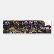 Red Fresh flowers daily flowers bumper stickers