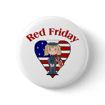 Red Friday Female buttons by cooltees Red Friday Female buttons
