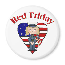 Red Friday Female magnets by cooltees Red Friday Female magnets