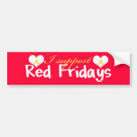 Red Fridays Bumper Sticker