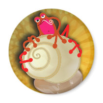 Red Frog and snail magnets