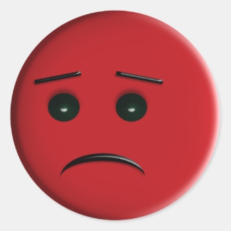 Red Frowny Face